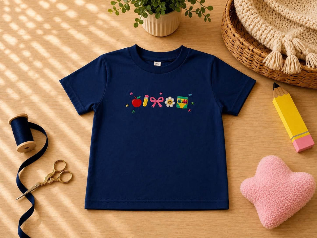 Smiley Flower + Bow T-shirt